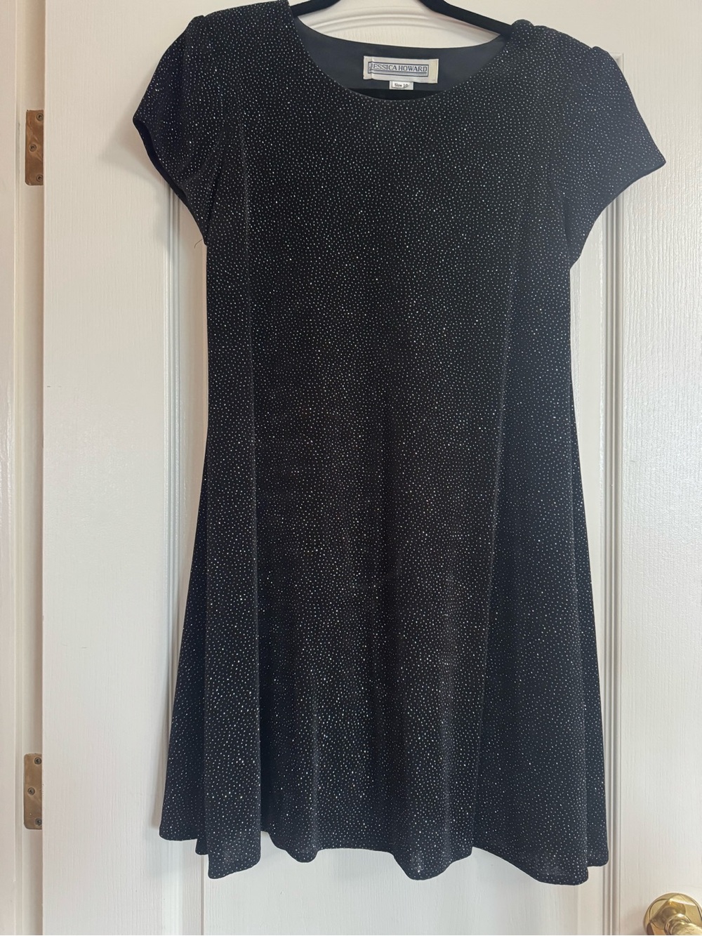 Jessica Howard Black Sparkle Dress | Size 10